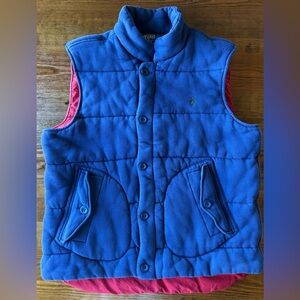 Vintage Polo Ralph Lauren Soft Cotton Puffer Vest Navy Y2K Mens XL